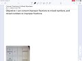 Converting Between Improper Fractions and Mixed Numbers