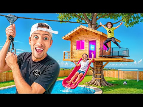 J'ai CONSTRUIT Une CABANE Secrète Dans Mon Jardin 😱