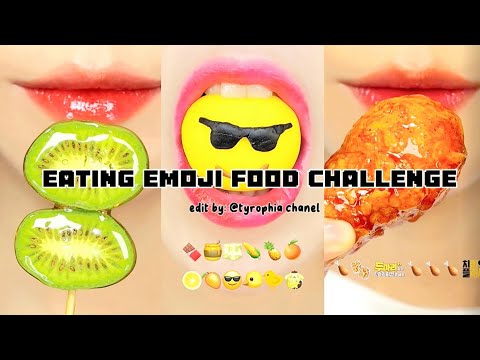 Emoji food challenge|| Edit by me||Source:​@MoonASMR222 /@Sunny_EATING_