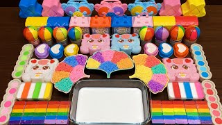 Cutest Slime Ever? Red Bear & Pastel Rainbow Setup!