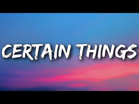 James Arthur - Certain Things (Lyrics)