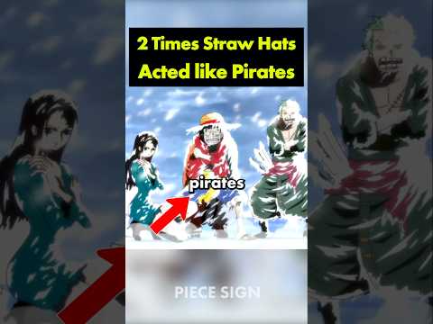 2 times Straw Hats acted like real pirates