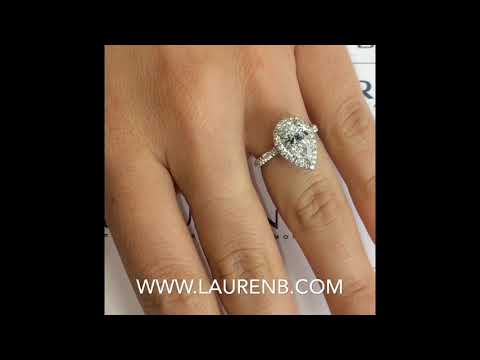 2 carat Pear Shape Diamond Engagement Ring