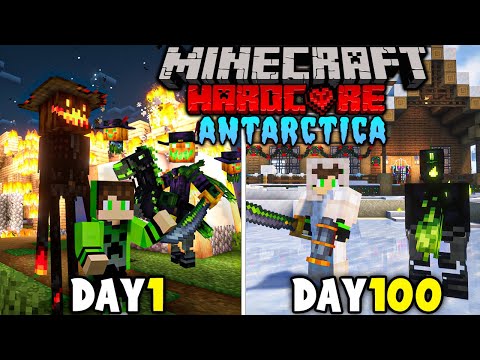 I Survived 100 Days in Haunted Winter in Hardcore Minecraft (HINDI) #minecraft