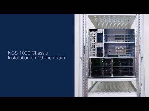 Cisco NCS 1020 Chassis Installation on 19-Inch Rack