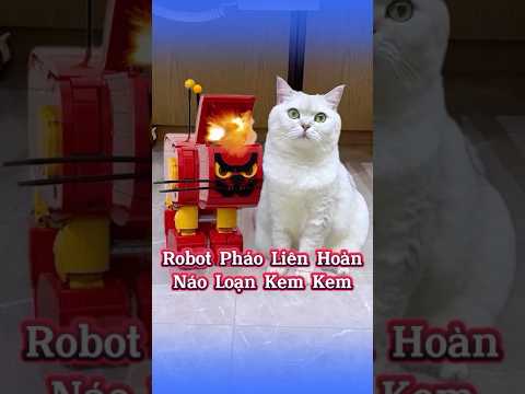Cuộc Đối Đầu Mèo Kem Nổi Điên ⚔️ Mèo Robot Lì lợm #MèoÚỚ #ChóMèo #ThúCưngLầyLội #ChóMèoDrama