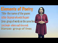 Exploring the Elements of Poetry