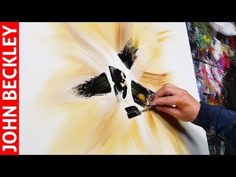 Peinture Abstraite Au Couteau à Lacrylique Helios Obsigen