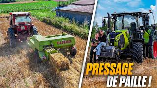 PRESSAGE DE PAILLE AVEC MA PRESSE !