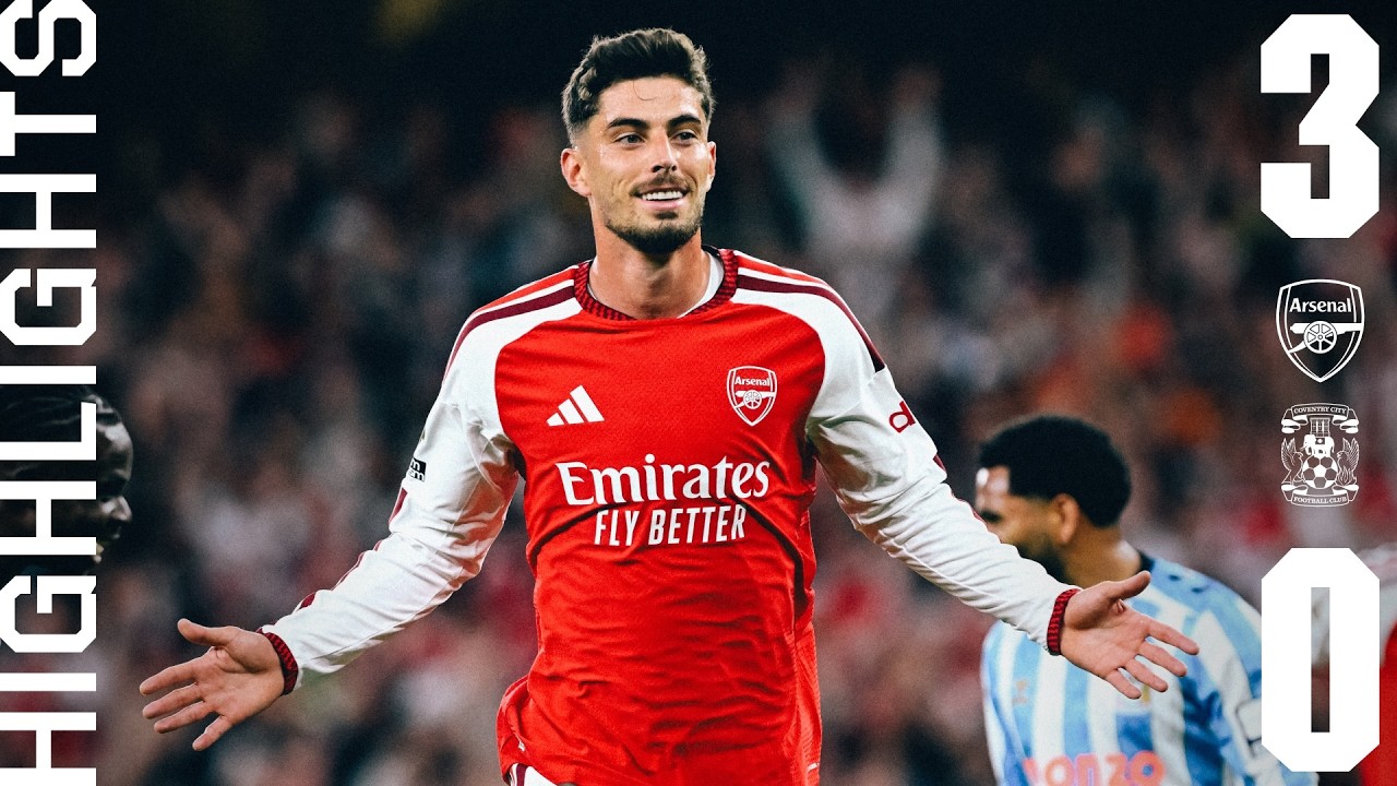 HAVERTZ, SAKA & ODEGAARD SECURE OUR OPENING-DAY WIN | HIGHLIGHTS | Arsenal vs Coventry (3-0) | EPL