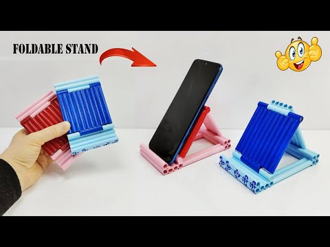 Make a Foldable Phone & Tablet Holder from Waste Paper! | Cool DIY Recycling Idea