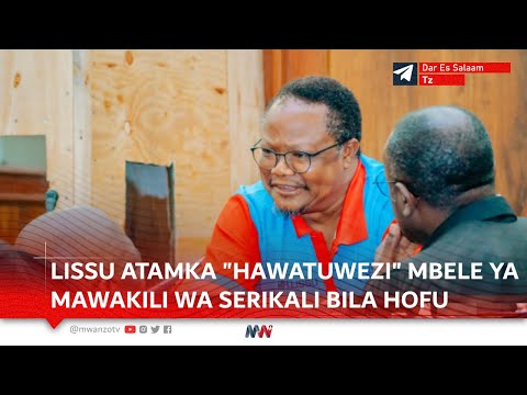 LISSU BALAA! ATAMKA 'HAWATUWEZI' MBELE YA MAWAKILI WA SERIKALI NA POLISI, AWAACHA HOI KWA KICHEKO