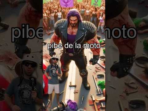 el pibe de la moto vs una banda de feministas