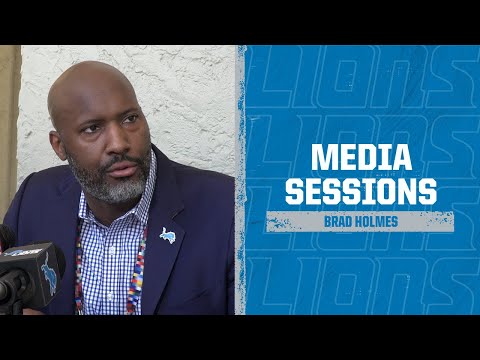 Brad Holmes on building roster through free agency and the NFL Draft video clip