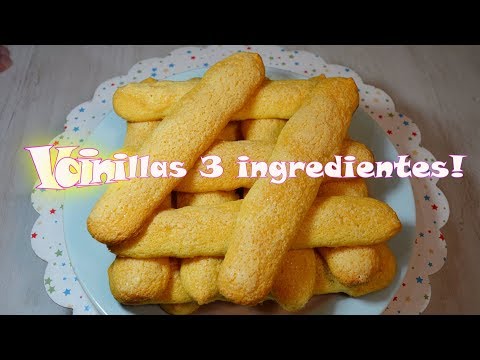 Vainillas caseras EN MINUTOS 3 ingredientes soletillas