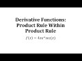 Derivatives and Tangent Lines