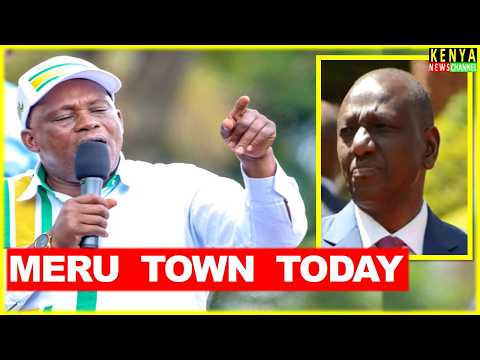 NO NONSENSE Justin Muturi Lectures Ruto badly with Gachagua and Kalonzo today at Meru Town