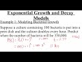 Exploring Exponential Growth and Decay Models