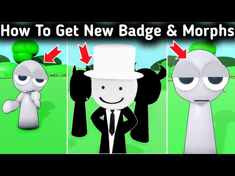 How To Get Lucky Badge + All New Sprunki Morphs Animations In Roblox Splonki Multiverse Roleplay