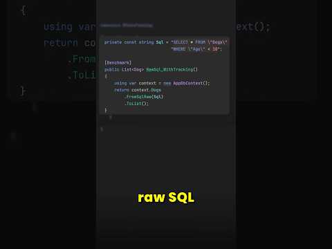 Raw SQL with EF Core is tricky