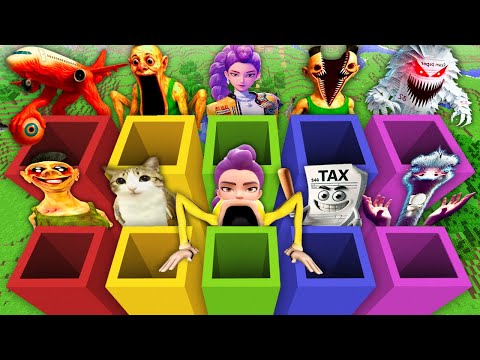 WHERE this TALLEST PITS LEADS BRAINROT | HAMOOD HABIBI.EXE | RUMI KPOP DEMON HUNTERS in Minecraft ?