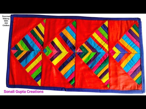 Doormat Making At Home Stitching/handmade/How To Make Doormat/Paydan Banane Ka Tarika #design #mat