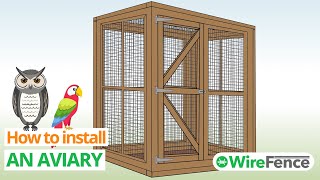 Video thumbnail for Aviary installation with wire mesh