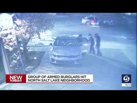 Group of burglars arrive armed to North Salt Lake neighborhood