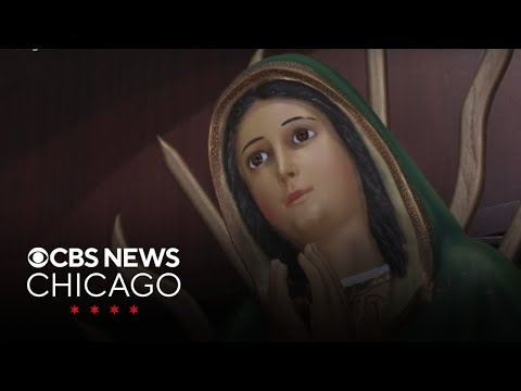 YouTube video thumbnail: Life-Sized Our Lady of Guadalupe Statue Arrives in Des Plaines, Illinois