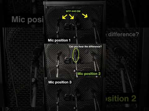 3 different mic positions on an amp!