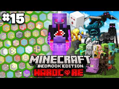 Capturé TODOS Los MOBS en MINECRAFT BEDROCK HARDCORE!✌ (#15)