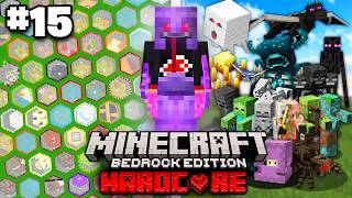 Capturé TODOS Los MOBS en MINECRAFT BEDROCK HARDCORE!✌ (#15)