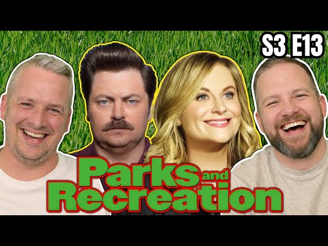 British Guys HILARIOUS Parks and Recreation Reaction - S3 E13 The Fight