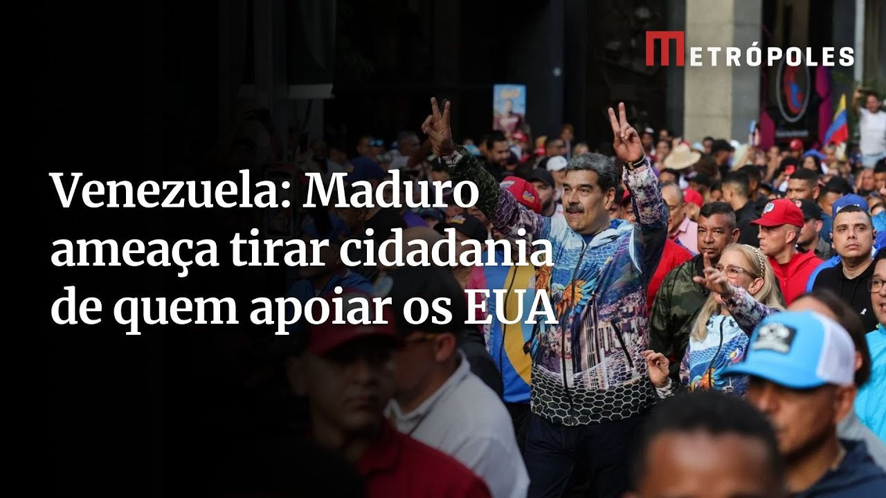 Maduro ameaça com perda de cidadania quem apoiar os EUA  TV Online Maduro ameaça com perda de cidadania quem apoiar os EUA