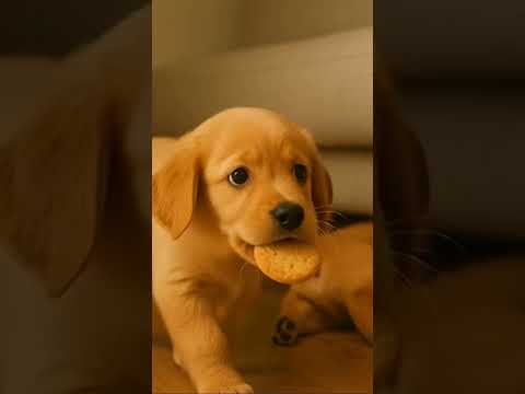 One biscuit 🍪2 puppy 🐶 #viral #ai #puppy #trending #lyunaff #dog #kids #shorts #motivation #comedy