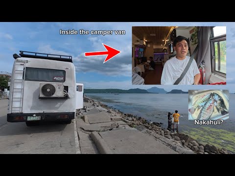 Vanlife Nag Fishing sa Taal Lake