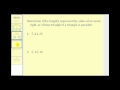 Pythagorean Theorem and Triangle Types