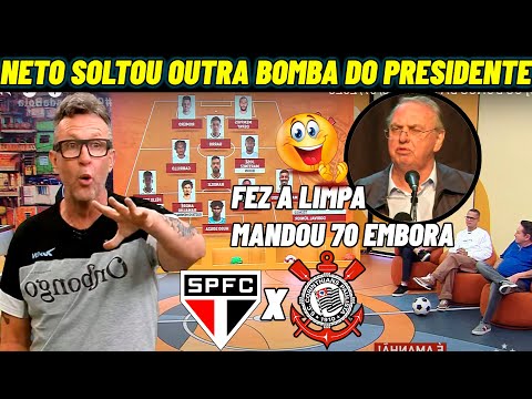 💥NETO VAZOU INFORMAÇÃO ! PRESIDENTE DO CORINTHIANS DEMITIU 70 ! NOTICIAS SÃO PAULO X CORINTHIANS