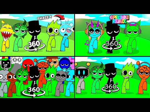 sprunki all dance best compilation | Incredibox Sprunki in 360º VR