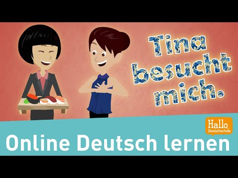 Deutsch lernen mit Dialogen / Tina besucht mich. / Wie ist deine Wohnung?