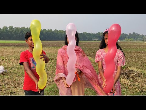 outdoor fun with Rocket Balloon and learn colors for kids by I kids episode -485.