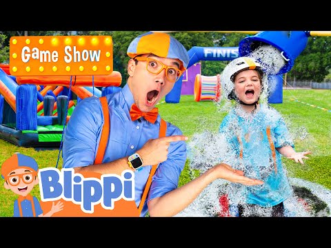 Blippi's Game Show - Water Bucket Challenge! | Episode 4 | Videos For Kids & Families