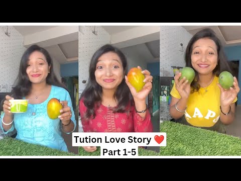 Tuition Love Story Part 1-5 | Love Story with Mango Challenge | Story Video