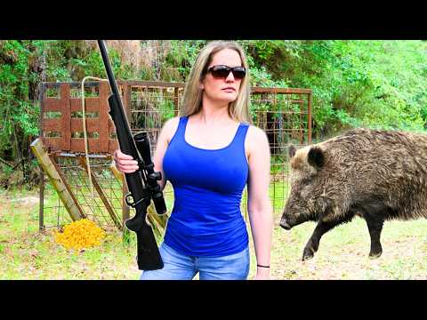 Her 24 Hour Battle With WILD HOGS On Her Property