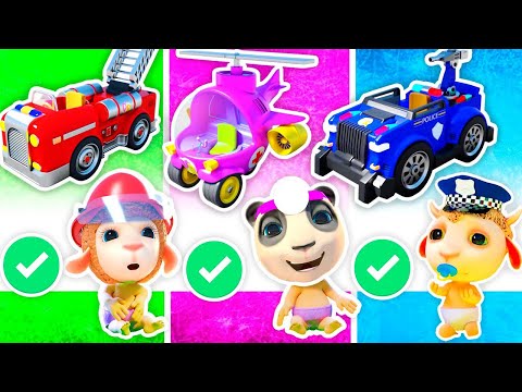 Rescue Team: Police Officer - Baby's Helper & Doctor Panda and Fire Truck | Cartoon for Kids