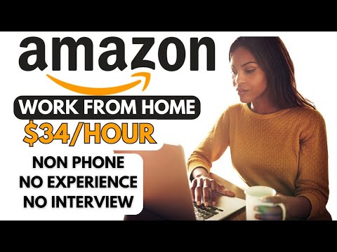 $34 Hourly! Amazon Is Hiring | No Interview,No Phone | 4 Work From Home Jobs 2025