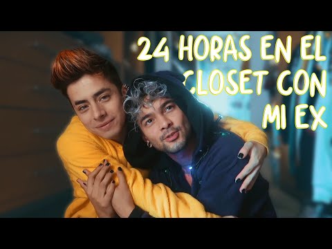24 HORAS en el CLOSET con mi EX y mi BF (hicimos pis en botella, una fiesta y mas)