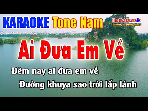Karaoke Ai Đưa Em Về Tone Nam | Nhạc Sống Tùng Bách