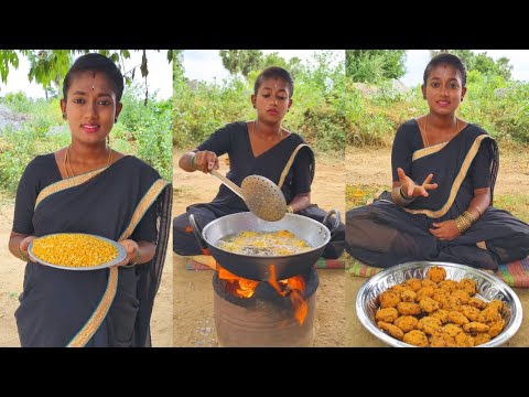 Dal Vadai Recipe Full video #villagemonichannel