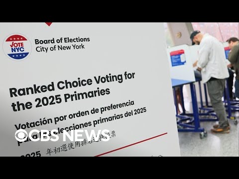 YouTube video thumbnail: Here's How Ranked Choice Voting Works as New York City Democrats Hold Their Mayoral Primary